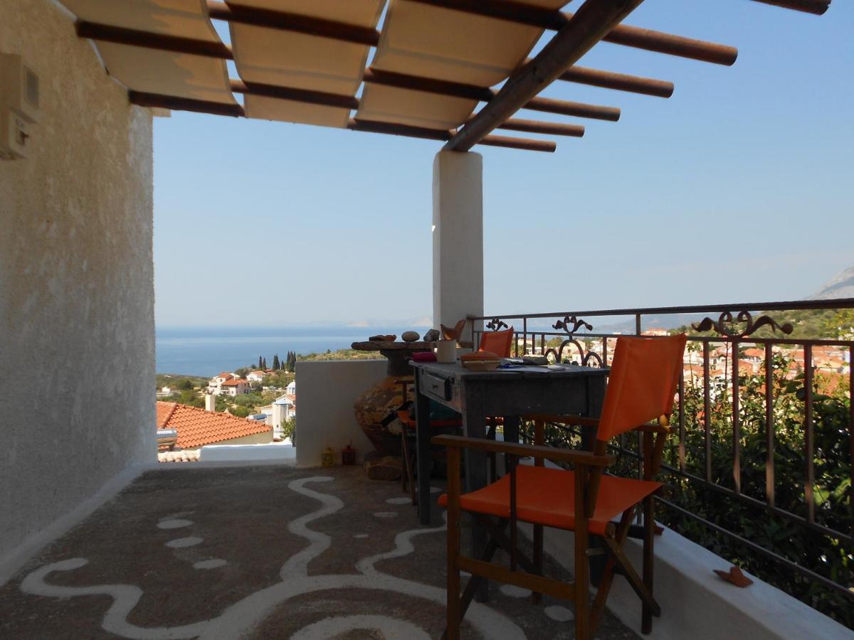 Vila Unique Breathtaking Seaview House Koumeika Exteriér fotografie
