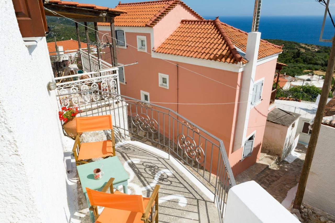 Vila Unique Breathtaking Seaview House Koumeika Exteriér fotografie